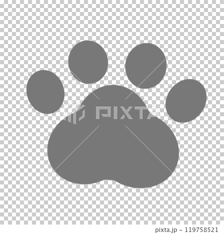 Simple animal footprint material 119758521