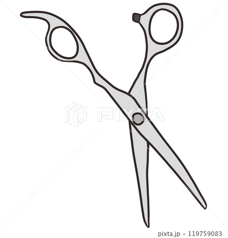 シンプルな美容師のハサミ 119759083