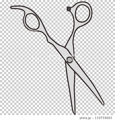 シンプルな美容師のハサミ 119759083