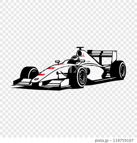 Race Car Illustration on Transparent Background Race Car Illustration on Transparent Background 119759187