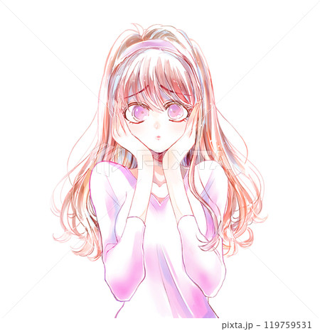 困っている女性 困っている女性 119759531