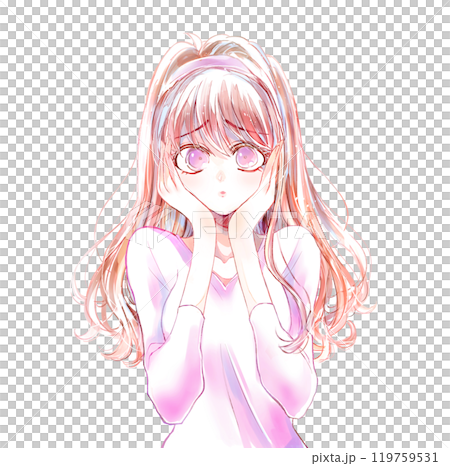 困っている女性 困っている女性 119759531