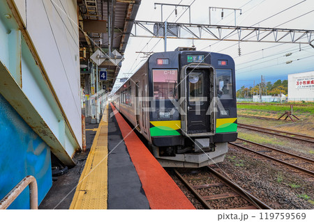 北海道　苫小牧市　JR苫小牧駅（ホームと電車） 119759569
