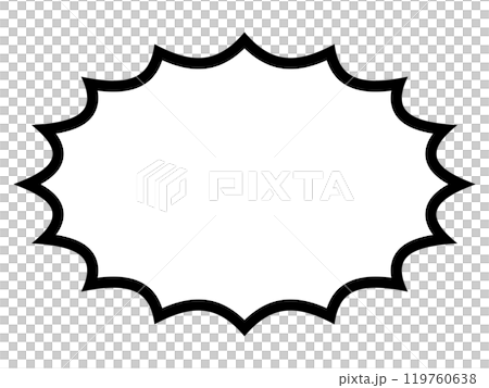 美國漫畫風格多刺、驚訝的喜劇演講泡沫 美國漫畫風格多刺、驚訝的喜劇演講泡沫 119760638