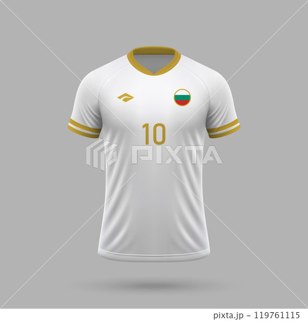 3d realistic soccer jersey Bulgaria national team 2024 119761115