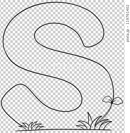 Coloring alphabet small tree theme s 119761402