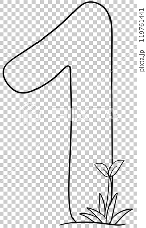 Coloring by Number Little Tree Theme One 119761441