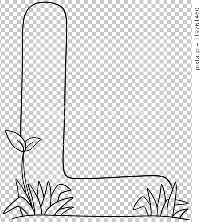 Coloring alphabet small tree theme L 119761460