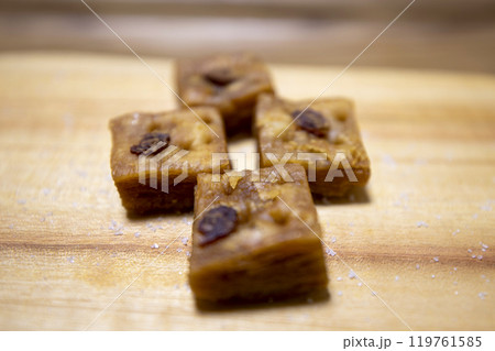 This is yakgwa, a delicious Korean food. This is yakgwa, a delicious Korean food. 119761585