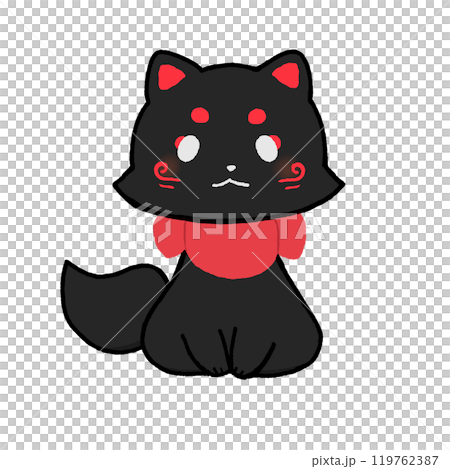 黒狐のイラスト素材 [119762387] - PIXTA