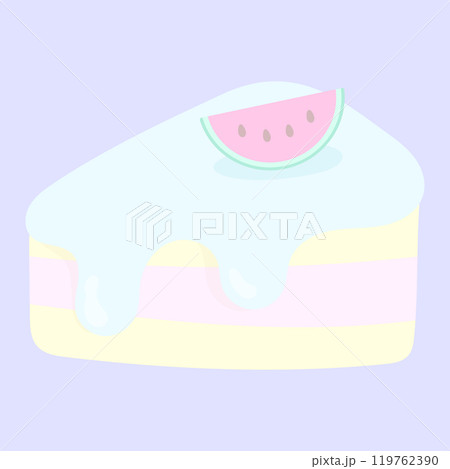 可愛いスイカのパステルケーキ 119762390