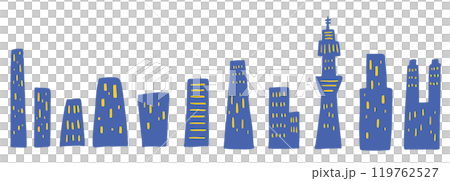 City buildings and towers cityscape, landscape, simple hand drawn illustration set City buildings and towers cityscape, landscape, simple hand drawn illustration set 119762527