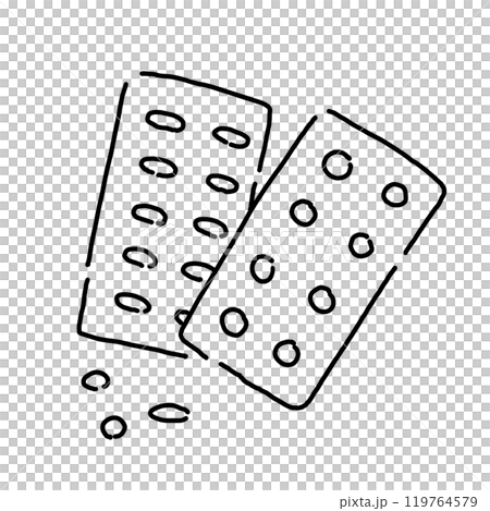 Simple illustration of medicine Simple illustration of medicine 119764579