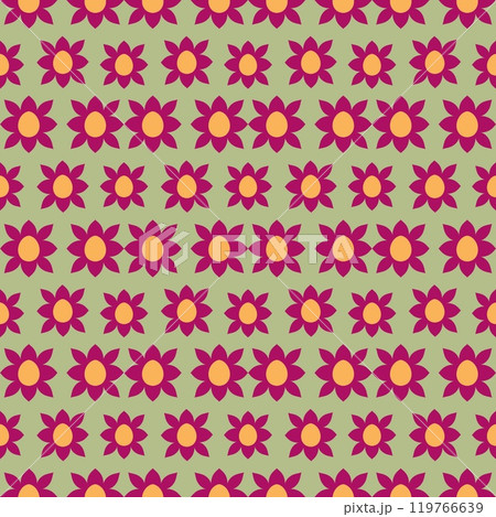 seamless pattern with flowers 119766639