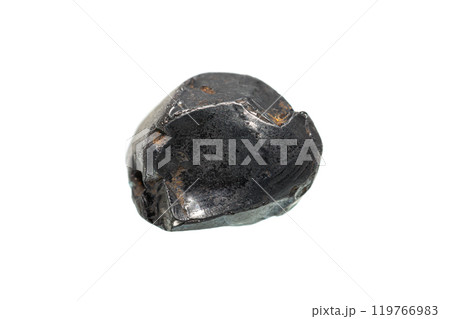 Magnetite stone on white background Magnetite stone on white background 119766983