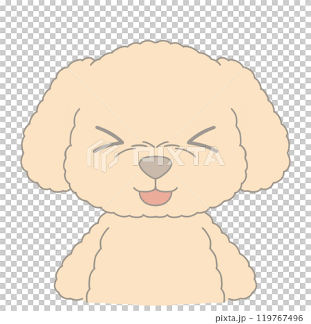 Illustration of a laughing dog Illustration of a laughing dog 119767496