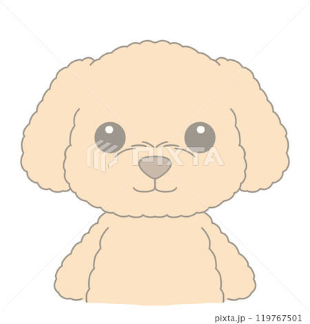 笑っている犬のイラスト 119767501