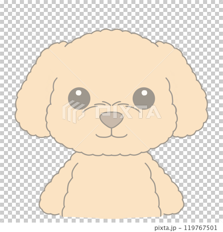 笑っている犬のイラスト 119767501