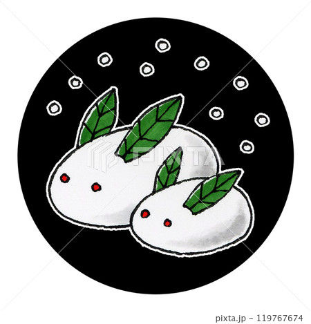 雪うさぎ(黒) 雪うさぎ(黒) 119767674