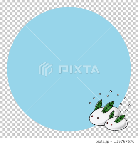 雪兔複製空間（藍色） 119767676