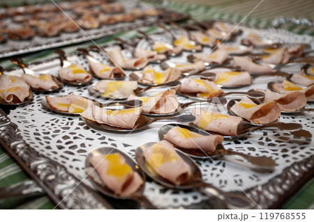 Elegant and visually appealing appetizers...の写真素材 [119768555] - PIXTA
