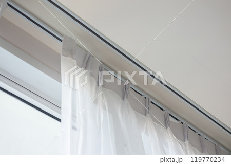 Curtain window interior decoration in living room 119770234