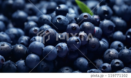 Lots of fresh chokeberries. ai generated art image 119771102