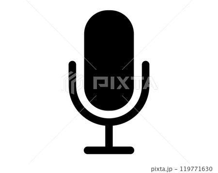 マイクのアイコン(マーク) マイクのアイコン(マーク) 119771630