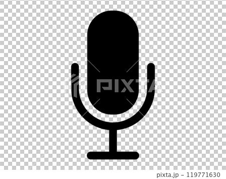 マイクのアイコン(マーク) マイクのアイコン(マーク) 119771630