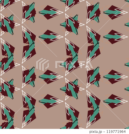 Textile motif seamless pattern. Lux fabric design textile swatch ladies dress, man shirt all over print block.  119771964