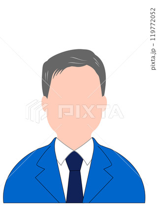 スーツを着た男性のイラスト 顔なしアイコン スーツを着た男性のイラスト 顔なしアイコン 119772052