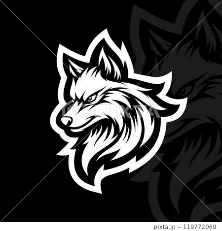 Angry wolf mascot esport illustration Angry wolf mascot esport illustration 119772069