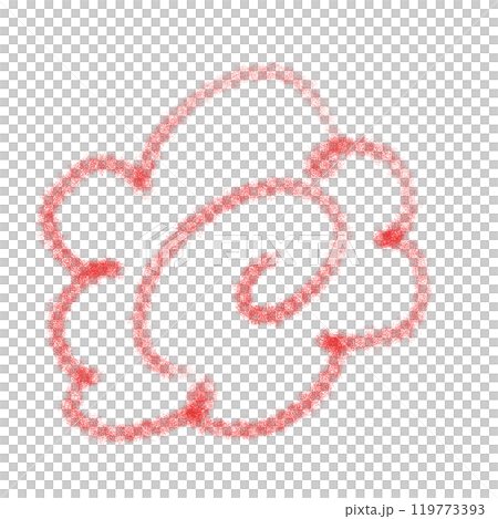Flower circle icon drawn in crayon style Flower circle icon drawn in crayon style 119773393