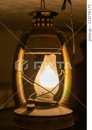 Kerosene lamp Lantern. 119776175