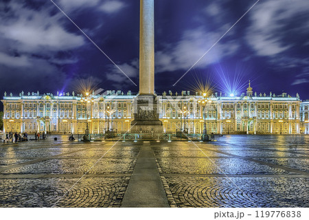 Facade of the Winter Palace, Hermitage Museum, St. Petersburg, Russia Facade of the Winter Palace, Hermitage Museum, St. Petersburg, Russia 119776838