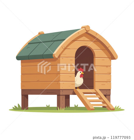穏やかな鶏小屋 119777093