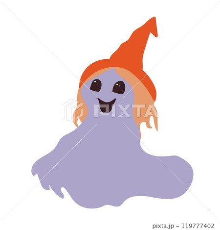 Cute ghost. Vector cartoon character illustration. Cute ghost. Vector cartoon character illustration. 119777402