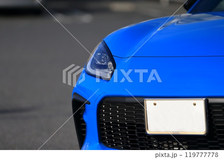 青い国産スポーツカー　イメージ 119777778