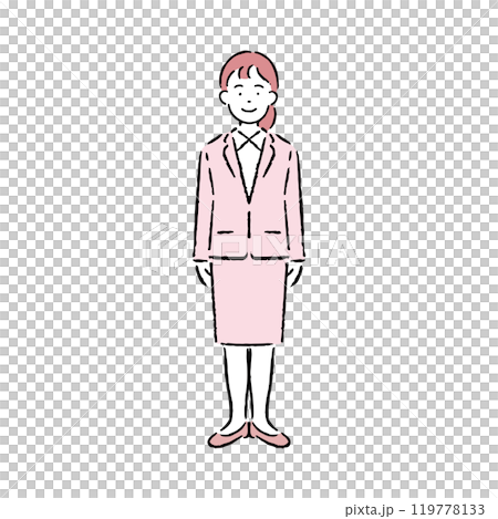 A woman in a suit 119778133