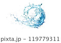 Water splash isolated 119779311