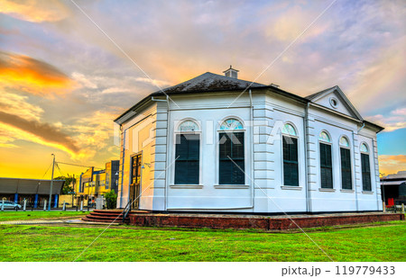 Centrumkerk, a church of the Dutch Reformed Church of Suriname on Kerkplein Square in Paramaribo Centrumkerk, a church of the Dutch Reformed Church of Suriname on Kerkplein Square in Paramaribo 119779433