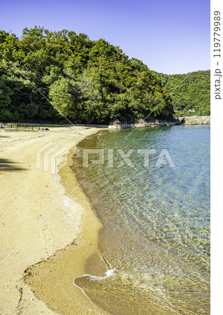 小豆島　白崎海岸の砂浜　香川県小豆島町 119779989