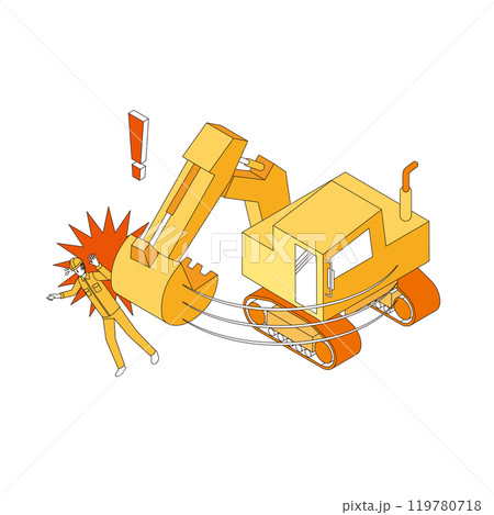 ショベルカー運転時の労災事故 119780718