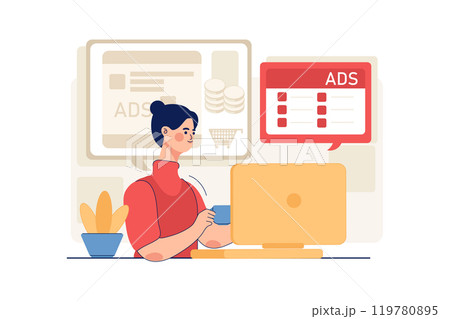 Marketing Employee Posting Ads Marketing Employee Posting Ads 119780895