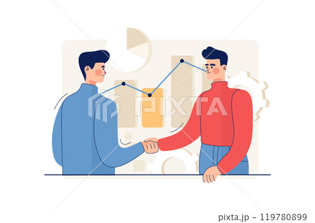 Customer Handshaking With Marketing Agent Customer Handshaking With Marketing Agent 119780899