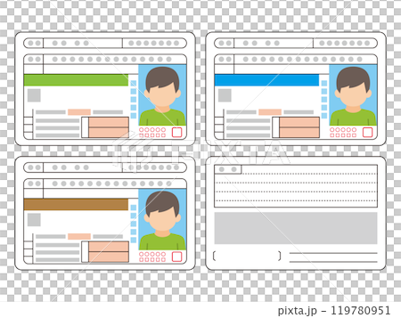 Driver's license set 119780951