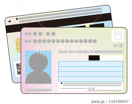 マイナンバーカードのイラスト マイナンバーカードのイラスト 119780957