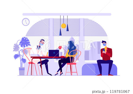 Social Distancing at the Hospital Center Social Distancing at the Hospital Center 119781067