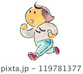 元気に走る人 119781377