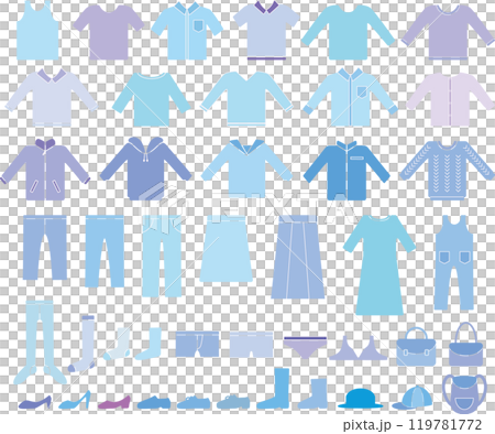 Clothing set in blue Clothing set in blue 119781772